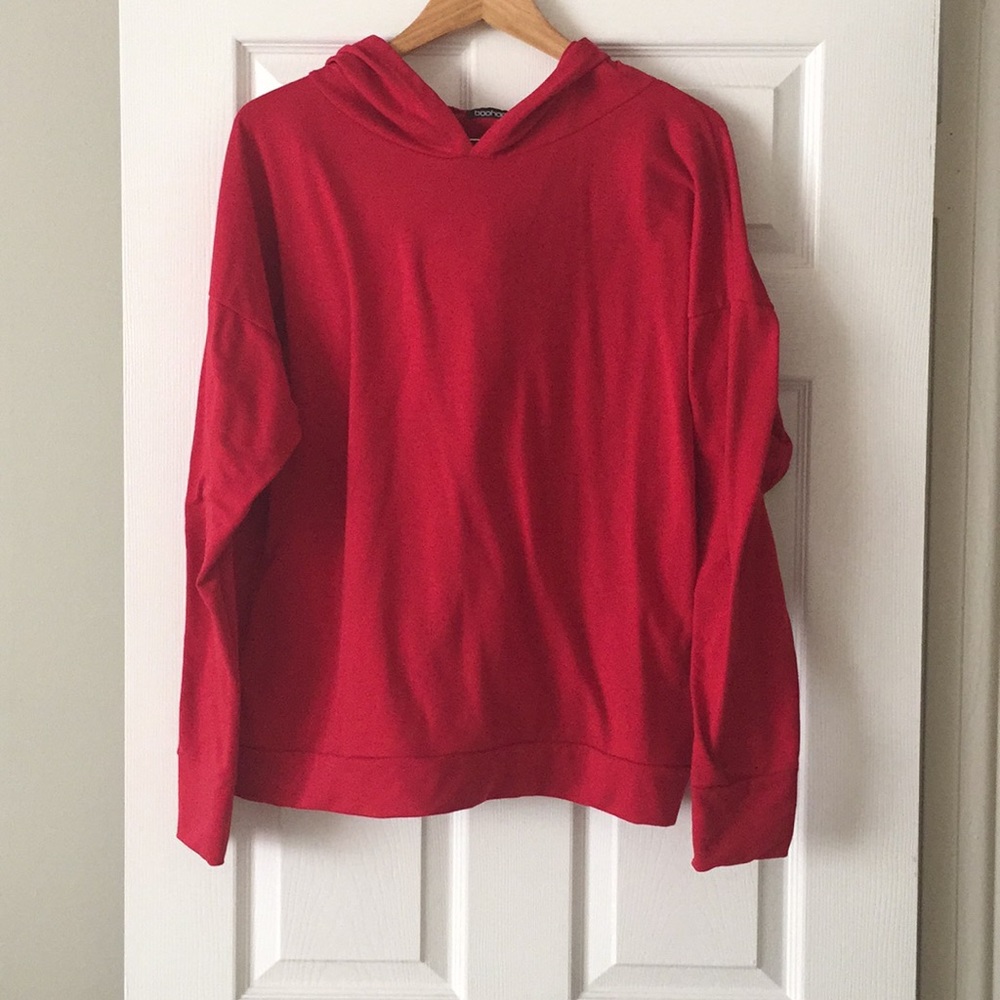 Red Tracksuit with racer stripes